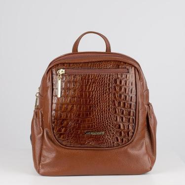 Imagem de Mochila feminina pequena de couro Estela-Feminino