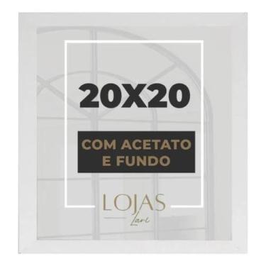 Imagem de Moldura Quadro 20x20cm Com Acetato Poste Certificado fotos Imagem - Br