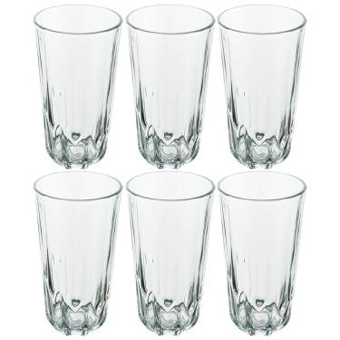 Imagem de Conjunto de Copos de Vidro 280ml 6 Peças - Seu Lar