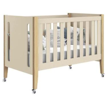 Imagem de Berço Americano Tom 3 Em 1 Areia Acetinado Natural - Reller - RELLER M