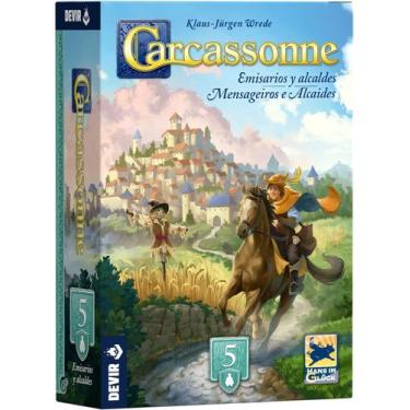 Imagem de Carcassonne Expansão 5 - Mensageiros e Alcaides (nova edição) - Devir