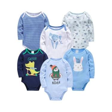 Imagem de Body Infantil De Manga Longa Para Primavera E Outono Com Estampa De De