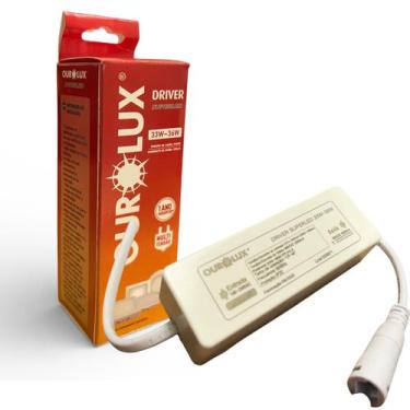 Imagem de Driver Led Reator Fonte Plafon Painel 33w A 36W Bivolt - Ourolux