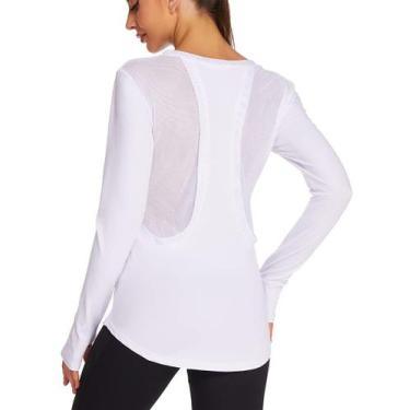 Imagem de Blusa de treino PINSPARK de malha de manga comprida respirável para mu