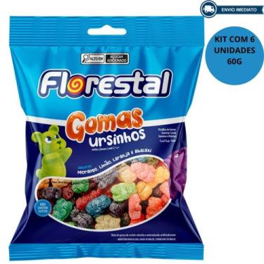 Imagem de Bala Goma Ursinhos 36 Unidades De Kit Com 6 Unidades 60G - Florestal