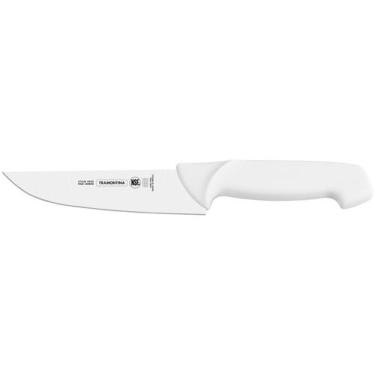 Imagem de Faca para carne 8" Tramontina com cabo Branco