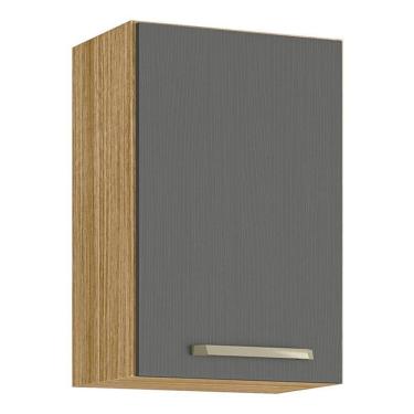 Imagem de Armário Aéreo Ametista 1 Porta 40 cm Freijó Gris - Kits Paraná