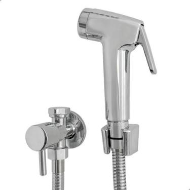 Imagem de Ducha Higiênica Metal Cromado Registro Com Derivação Duas Saídas De Ag