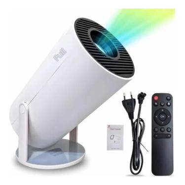 Imagem de Projetor Portátil Full Hd Wifi Bluetooth Smart Tv Freestyle Branco - t