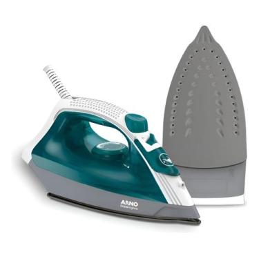 Imagem de Ferro A Vapor Elétrico Arno Steamgliss Fsgp Cor Branco/Verde, 220V