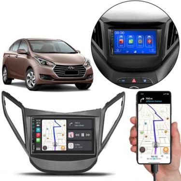 Imagem de Kit Multimídia Carplay Hb20 2012-2019 7 Pol MP5 Touch-screen + Moldura