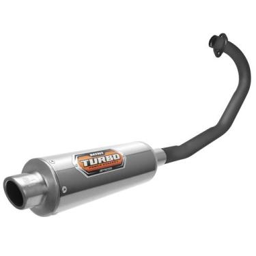 Imagem de Escapamento Pro Tork Mini Turbo Moto Honda Titan 125 1995 À 1999 Curva