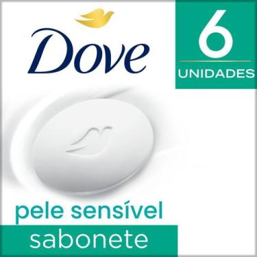 Imagem de Sabonete em Barra Pele Sensível Dove 90g 6 Unidades
