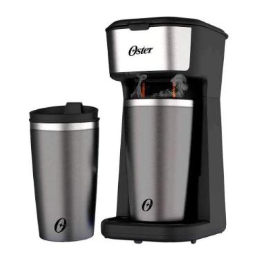 Imagem de Cafeteira Oster 2day Inox Com 2 Copos Térmicos 110V, 110V