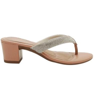 Imagem de Tamanco Feminino Salto Médio Beira Rio 8246.1212, Branco off cristal n