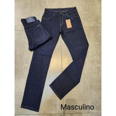 Imagem de Calça jeans masculina azul escuro tamanho 38 - Marcela modas 