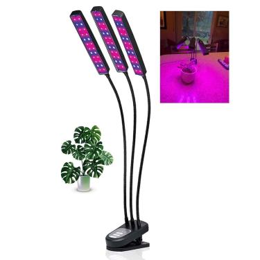 Imagem de Lampada de Cultivo Planta LED Luminaria Ultravioleta Luz UV Temporizador Horta Plantaça...