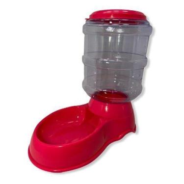 Imagem de Comedouro Para Cães Automático Bebedouro Reforçado Meu Pet, Rosa