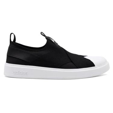 Imagem de Tênis Adidas Streettalk Slip On Feminino, 37, Preto, Branco