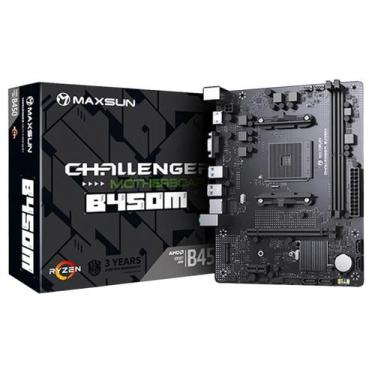 Imagem de Placa Mãe MAXSUN B450M MS-Challenger, Chipset B450, AMD AM4, mATX, DDR