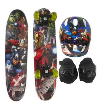 Imagem de Skate infantil  duplo  c/ acess anvenges 61cm  1063101 - ESM