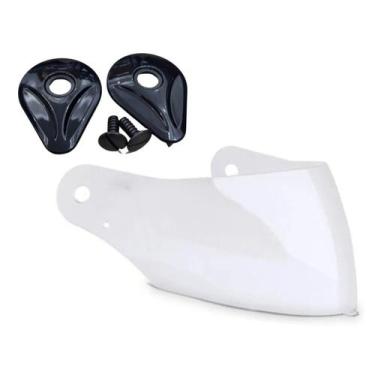 Imagem de Viseira Cristal + Kit Fixação Capacete Raptor / Power / Femme / Gladia