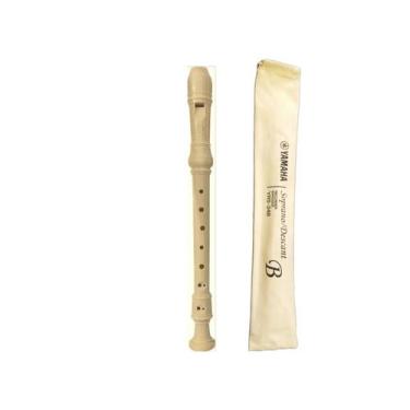 Imagem de Flauta Doce Yamaha Soprano Barroca YRS-24BBR ABS para Estudo Escolar