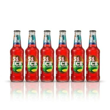 Imagem de Bebida Alcoólica Mista 51 Ice Melancia 275ml Caixa com 6 Unidades