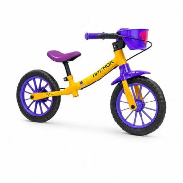 Imagem de Bicicleta de Equilíbrio Infantil Sem Pedal Aro 12 Nathor Balance Bike 