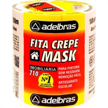 Imagem de Fita Crepe Adelbras 710 18X50M - Kit C/6 RL