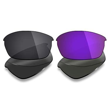 Imagem de Mryok 2 pares de lentes polarizadas de substituição para óculos de sol Oakley Flak Jacket – Opções