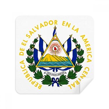 Imagem de San Salvador El Salvador Emblema Nacional Pano Limpador de Tela Tecido de Camurça Pacote com 2