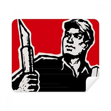 Imagem de Caneta Book Hat Red Patriotic pano de limpeza limpador de tela 2 peças tecido de camurça