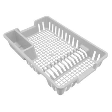 Imagem de Escorredor De Louças 12 Pratos Cinza 44X29X8Cm Arqplast