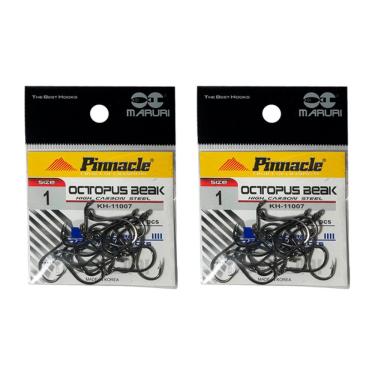 Imagem de Kit Anzol de Pesca Maruri Octopus Beak Aço Carbono N° 1 40 Peças