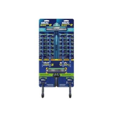 Imagem de GILLETTE PRESTOBARBA Aparelho Barbear Ultragrip 12X2 + 2 Prest3 Champions, Moderno, Borracha, Homens, Homens, Masculino, Chrome