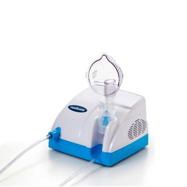 Imagem de Nebulizador Compressor Medicate Md1000 Turbo Branco Bivolt
