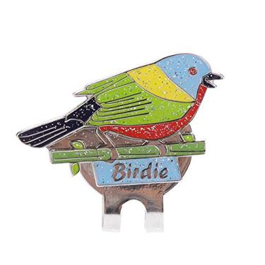 Imagem de Marcadores de bola de golfe com clipes de chapéu, clipe de chapéu de golfe de aço inoxidável com acessório de marcador de bola magnético, removível, para homens e mulheres golfistas(Bird), marcad