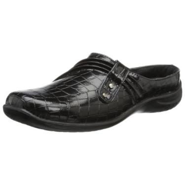 Imagem de Easy Street Holly Mule Feminino, Croco preto envernizado, 7.5 Wide