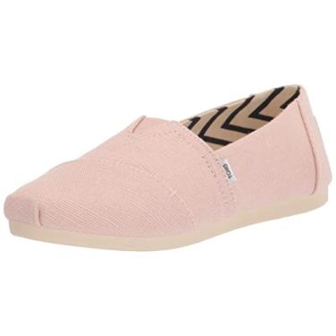 Imagem de TOMS Mocassim feminino Alpargata, Tela Cloudy Pink Heritage, 7