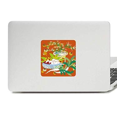 Imagem de Adesivo de vinil paster com folha de cultura colorida para decoração de PC