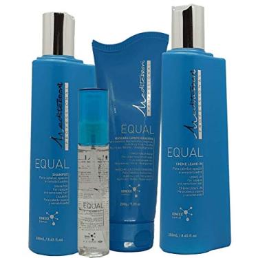 Imagem de Kit Mediterrani Equal Shampoo Máscara Cond. Leave-in Sérum