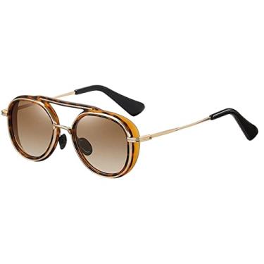 Imagem de Óculos de sol polarizados Steampunk góticos femininos vintage masculinos óculos de sol UV400, T0678, C03, 1. Estojo de óculos preto