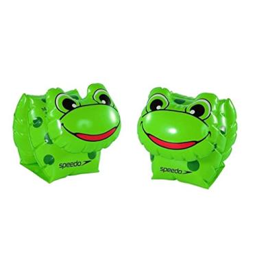 Imagem de Boia de Braço Infantil, Speedo, Kidsplash, Múltiplas Câmaras de Ar com Válvula de Segurança, Suporta até 30kg - Sapo