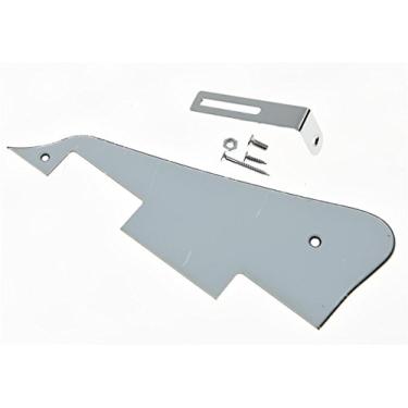 Imagem de KAISH Escudo de guitarra LP de 3 camadas branco com suporte cromado para Epiphone Les Paul