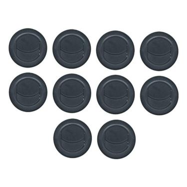 Imagem de 10x Difusor Ar Condicionado Caminhão Trator Van 77mm - Preto