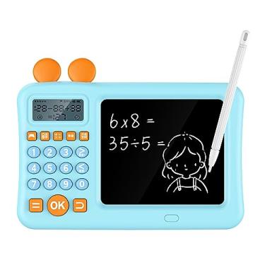Imagem de Calculadora Infantil Keenso, Aprendizado de Matemática, Lembrete de Voz Multifuncional, Excelente ABS para Uso Em Escritório e Escola (Azul)
