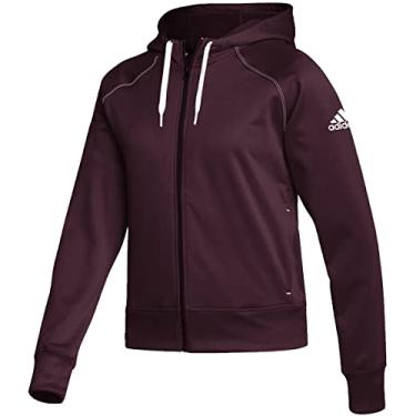Imagem de adidas Moletom com capuz feminino Stadium com zíper P