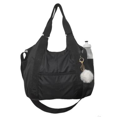 Imagem de Bolsa Feminina Nylon Tactel Academia Trabalho Escolar Faculdade praia piscina casual dia dia passeio esportiva grande espaçosa moda alçatransversal e ombro lateral