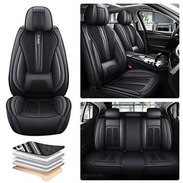Imagem de Vonxuli Capas de assento de carro compatíveis com Jeep Luxury Car Seat Protector Airbag Compatível com almofada de carro